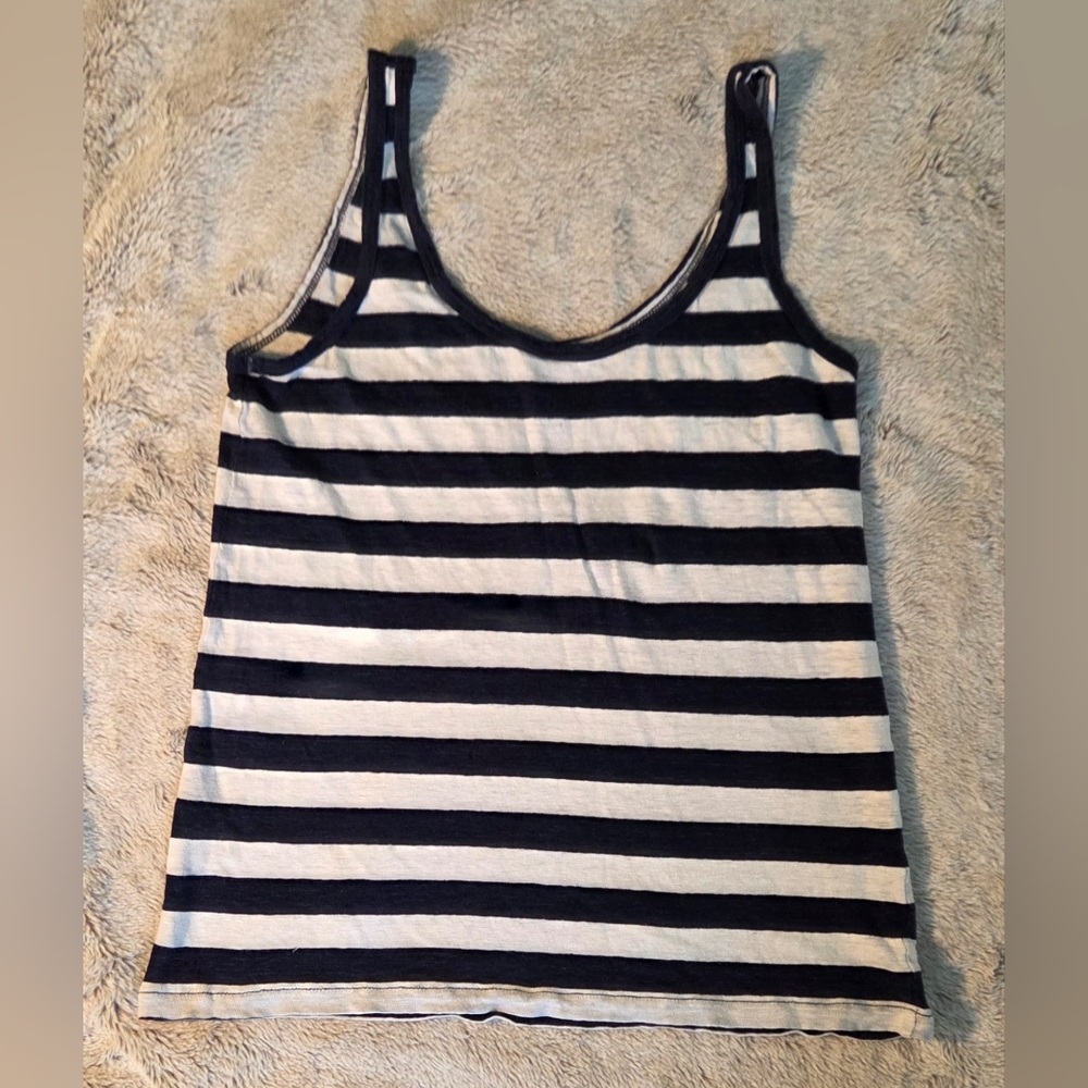 J.CREW,  Striped Linen Top